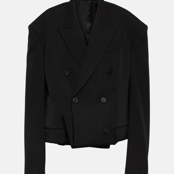 Balenciaga Double-breast Folded Blazer. - Picture 2 of 13